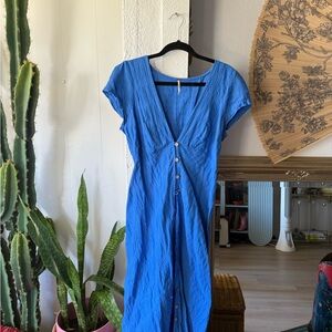 Free People Blue Maxi Dress